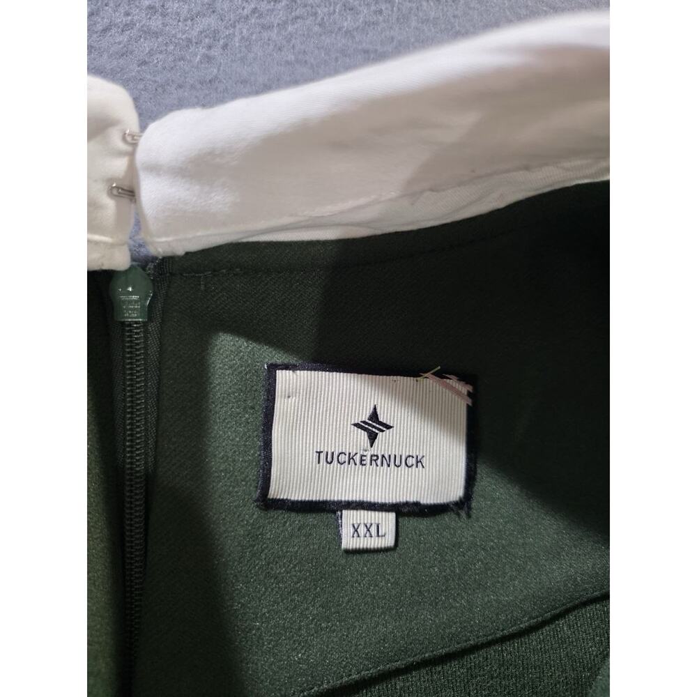 Tuckernuck Dakotah Legenlook Collar Dress in English Ivy Green sz XXL A010303 - Picture 9 of 10